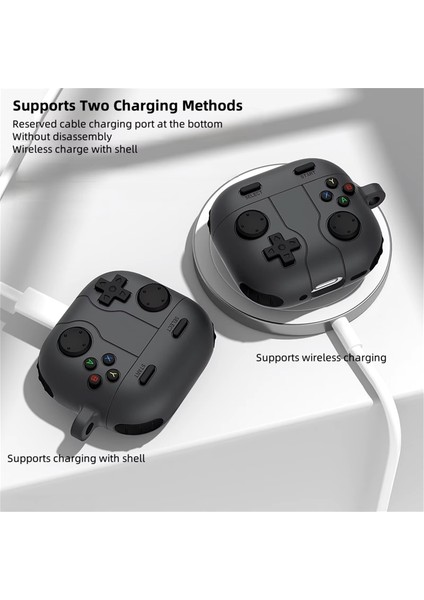 Apple Airpods Pro 3. Nesil (2025) Uyumlu Silikon Kılıf Anahtarlıklı Kılıf [gampad Tasarımı] fırsatları