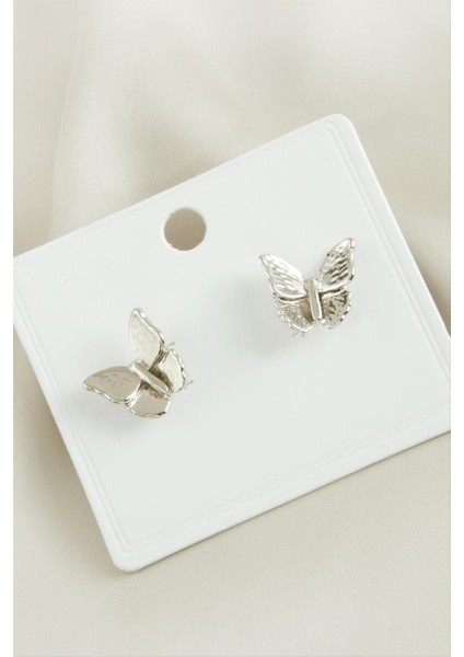 Kelebek Yeni Sezon Metal Küpe