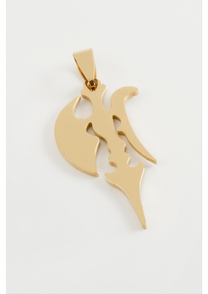 Balta Çelik Kolye Ucu 4 cm