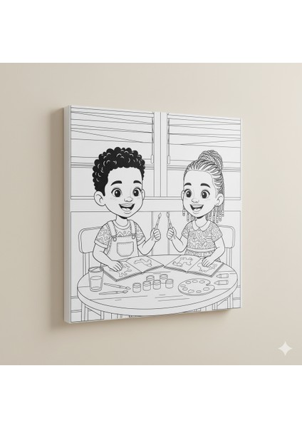 Çocuklar Için Afacan Bambotek ve Himba Afrikalı Çocuklar Gelişim Destekleyici Çocuk Boyama Seti modelleri