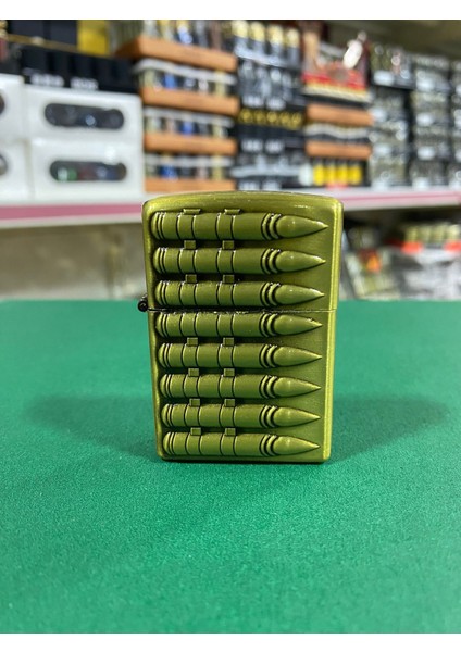 Mermi Figürlü Metal Benzinli Çakmak