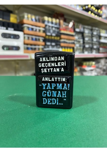 Yapma Günah Dedi Yazılı Benzinli Çakmak