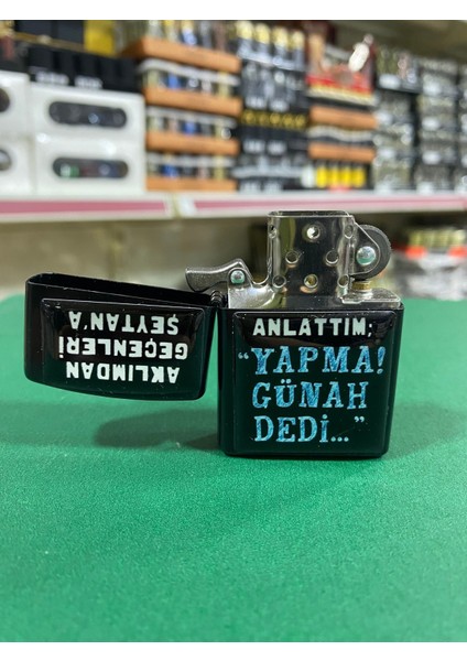 Yapma Günah Dedi Yazılı Benzinli Çakmak fiyatları
