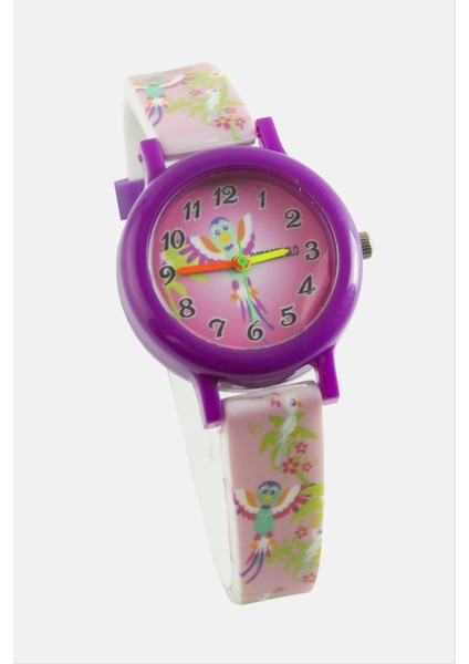 Kuş Desenli Çocuk Kol Saat