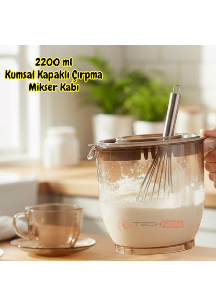Vip Ahmet VP-023 2200ML Kumsal Kapaklı Çırpma Mikser Kabı