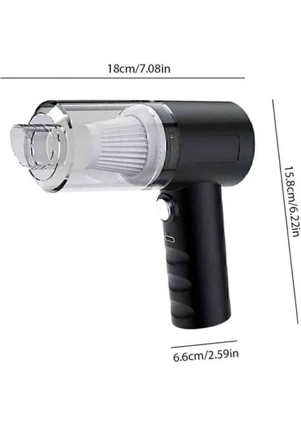 Oto Araç Ev Taşınabilir El Tipi Süpürge Mini Araç Süpürgesi Vakumlu - M775R602-K79775 indirimleri