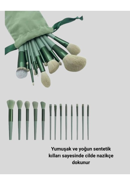 13’lü Yumuşak Kıllı Makyaj Fırça Seti – Profesyonel Kalite Hassas Ciltlere - M549B641-N66 fiyatları