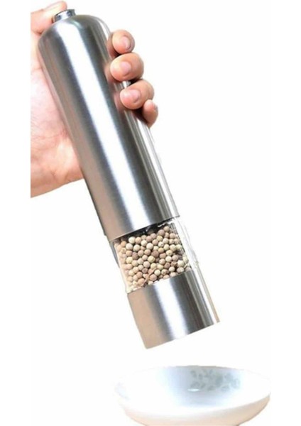 Baharat Öğütücü Paslanmaz Ayarlanabilir Otomatik Pilli Işıklı Tuz & Karabibe - M668R658-K18 indirimleri