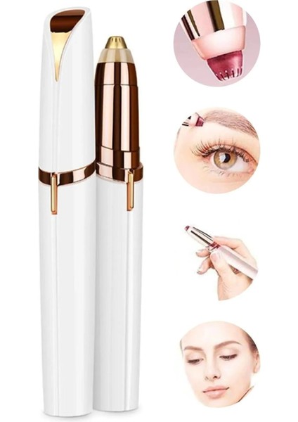 Kalem Tipi Taşınabilir Ince Uçlu Yüz Için Tüy Alıcı Kaş Bıyık Epilasyon Aleti (Pil Dahildir) fırsatları