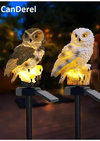 Baykuş Şeklinde Solar Güneş Enerjili LED Işık Bahçe Teras Balkon Ağaç Lambası Aydınlatması modelleri