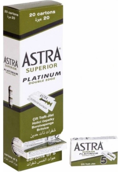 Tıraş Bıçağı Yeşil Jilet 20'li Paket Ast