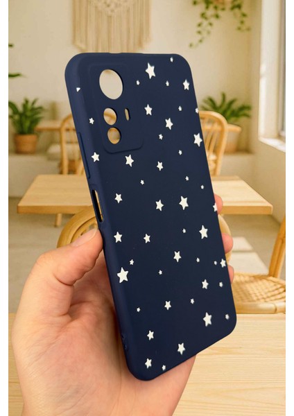 Redmi Note 12S - Minimal Yıldız Desenli Silikon Darbe Emici Klasik Korumalı Rubber Kılıf fırsatları