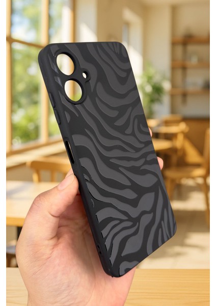 Samsung Galaxy A07 Uyumlu Zebra Desenli Silikon Darbe Emici Klasik Korumalı Rubber Kılıf modelleri