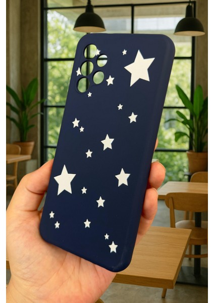 Samsung Galaxy A13 Uyumlu Mini Yıldız Desenli Silikon Darbe Emici Klasik Korumalı Rubber Kılıf modelleri