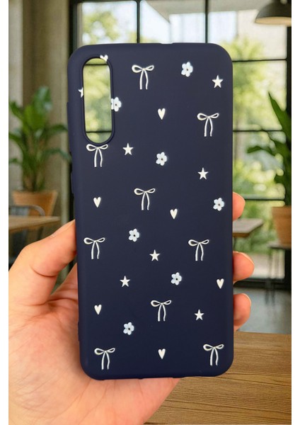 Samsung Galaxy A50 Uyumlu Mini Fiyonk Desenli Silikon Darbe Emici Klasik Korumalı Rubber Kılıf fiyatları