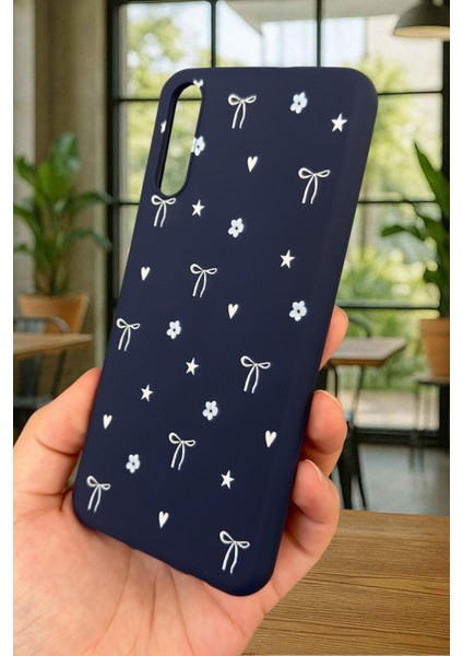 Samsung Galaxy A50 Uyumlu Mini Fiyonk Desenli Silikon Darbe Emici Klasik Korumalı Rubber Kılıf fırsatları