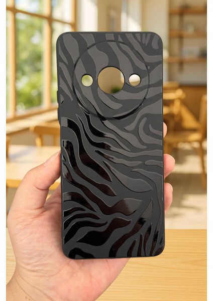 Xiaomi Redmi A3 Uyumlu Zebra Desenli Silikon Darbe Emici Klasik Korumalı Rubber Kılıf fiyatları