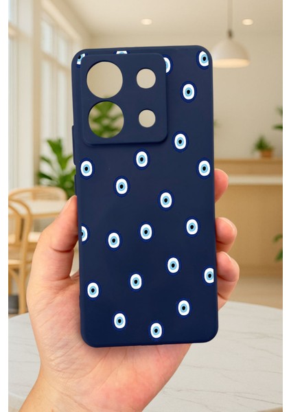 Xiaomi Redmi Note 13 Pro 5g Nazar Boncuk Desenli Silikon Darbe Emici Klasik Korumalı Rubber Kılıf fırsatları