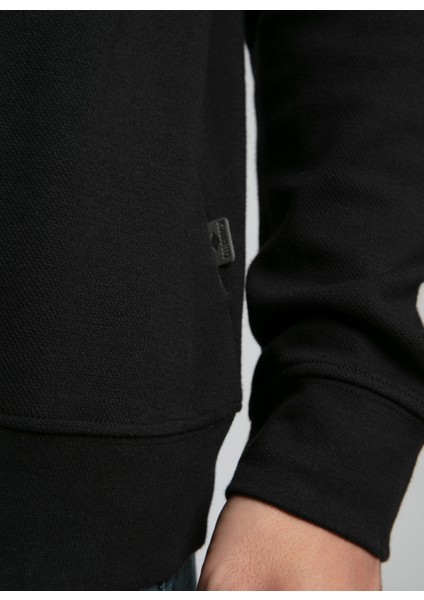 Polo Yaka Siyah Erkek Sweatshırt 261 Lcm 241037 Gale Siyah modelleri