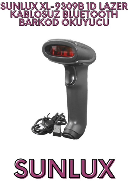 XL-9309B 1d Lazer Kablosuz Bluetooth Barkod Okuyucu fırsatları