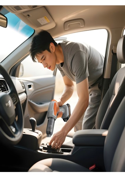 20000PA 120W Güçlü Emişli Çift Bataryalı Kablosuz Vakumlu Üflemeli Mini Araç Süpürgesi modelleri