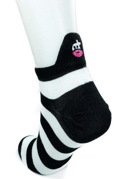 3 Çift İnek Temalı Pamuklu Yumuşak Kadın Bilek Çorap