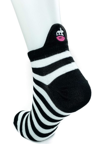 3 Çift İnek Temalı Pamuklu Yumuşak Kadın Bilek Çorap