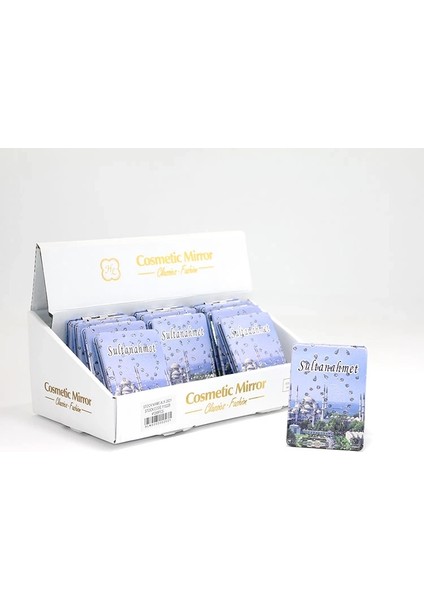 Taşlı Istanbul Tasarımı El Aynası Ince ALK2621 ( Lisinya )