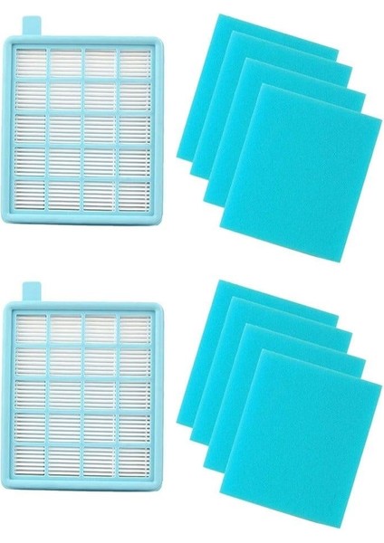 Philips Uyumlu FC9542 FC9540 FC9533 FC9532 FC9531 FC9530 FC9323 FC8475 Powerpro Active & Compact Hepa Filtre ve Sünger Seti (1)