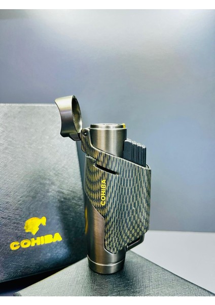 3 Torch Pürmüz Alevli Profesyonel Puro Çakmağı