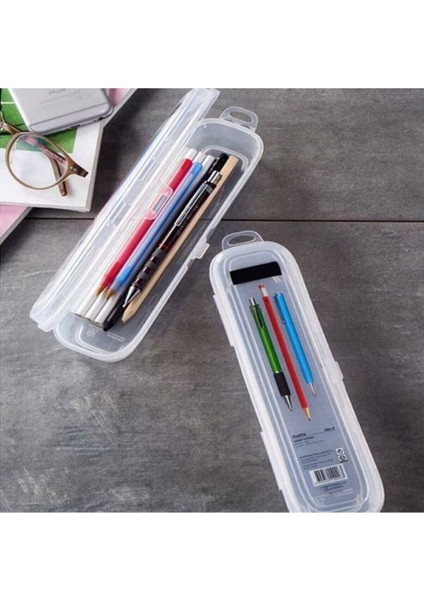 Multi Şeffaf Kapaklı Çanta Içi Saklama - Diş Fırçası - Makyaj Fırçası - Kalemlik Kutusu fırsatları