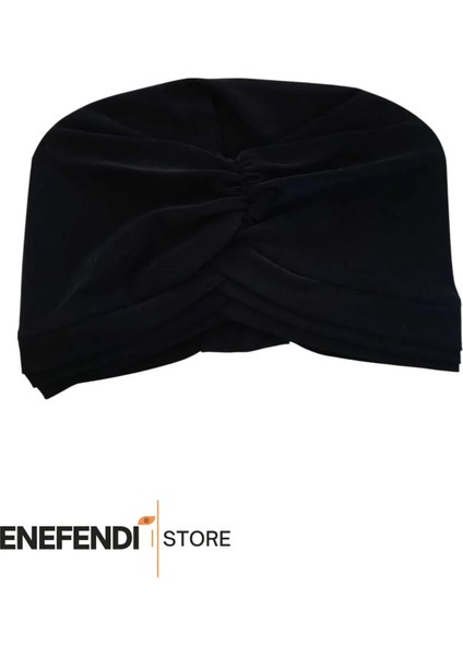 Üç Bantlı Dış Bone | Siyah Hijab • Tesettür Giyim Için Şık • Modern • Pratik ve Konforlu Kullanım fırsatları