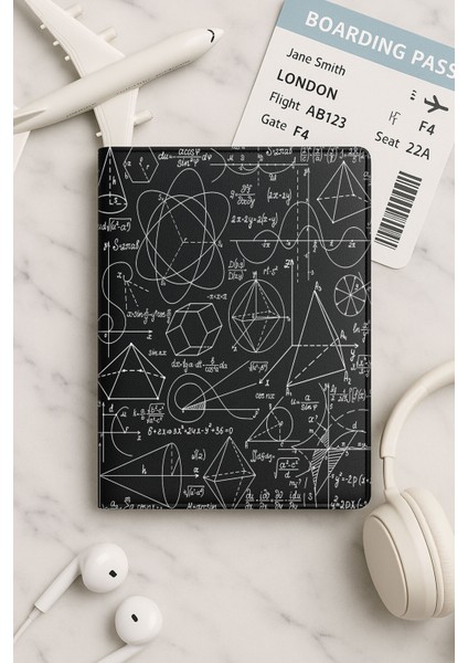 Tüm Ülke Pasaportları Için Siyah Vinleks Deri Pasaport Kılıfı Kabı Element