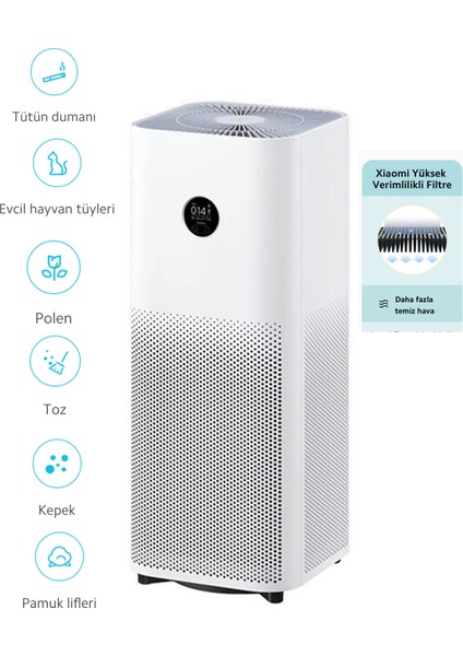 48 M2 Etkili Alan Negatif Hava Iyonlaştırma Purifier 4 Hava Temizleyici