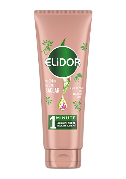 2 Adet Elidor Saç Kremi 1 Dk Biotin & Argan Yağı 170 ml