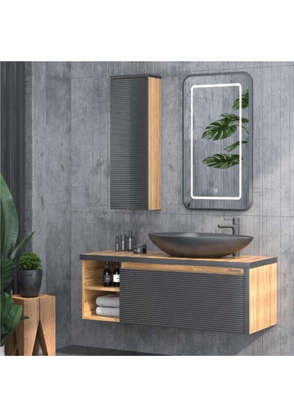 Luna Banyo Dolabı 120 cm (Boy Dolabı Dahil Değildir.)