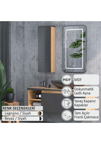 Luna Banyo Dolabı 120 cm (Boy Dolabı Dahil Değildir.) fiyatları