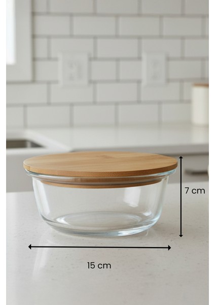 Selora Cam Bambu Vakum Kapaklı Saklama Kabı 950 ml indirimleri