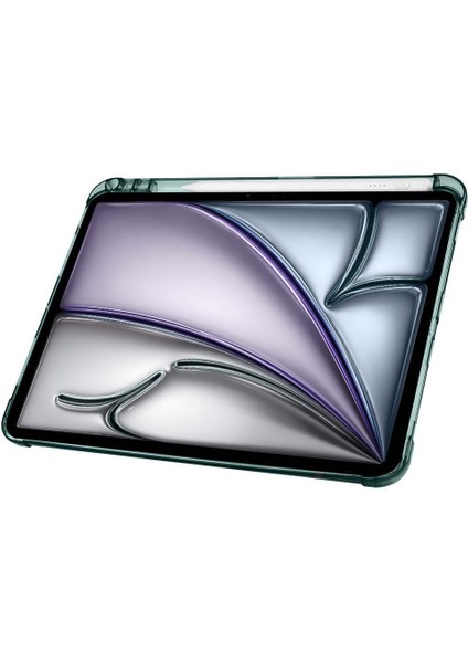 Apple iPad Air 11'' M3 2025/M2 2024 Uyumlu Üçgen Katlanabilir Kalem Şarj Bölmeli Standlı Kılıf fırsatları