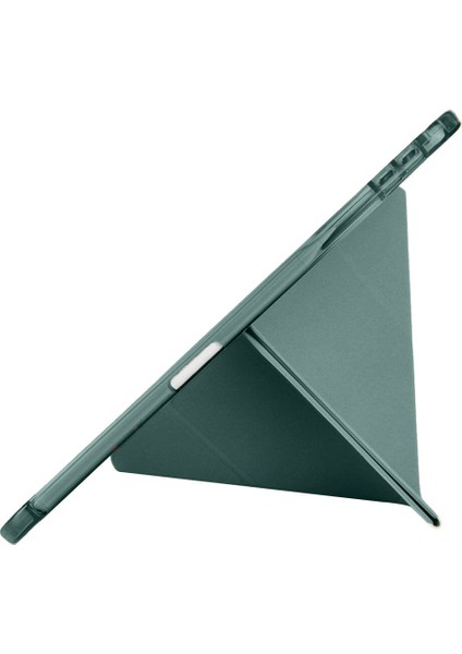 Apple iPad Air 11'' M3 2025/M2 2024 Uyumlu Üçgen Katlanabilir Kalem Şarj Bölmeli Standlı Kılıf indirimleri