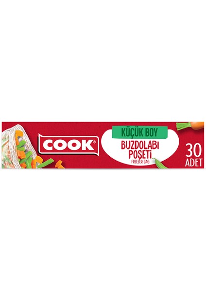 3 Adet Cook Buzdolabı Poşeti 20X30 cm 30 Adet Küçük Boy fiyatları