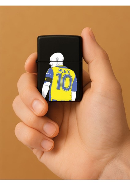 Özel Tasarım Şık ve Dayanıklı Uv Desenli Baskılı Benzinli Metal Çakmak Alex