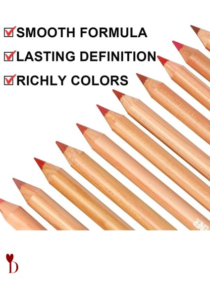 6'lı (Altıadet) Suya Dayanıklı Dudak Kalemi Doğal Kahve Renkler fiyatları