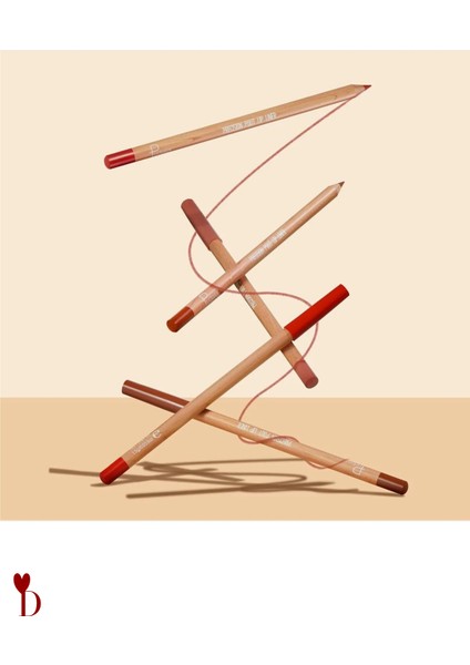 6'lı (Altıadet) Suya Dayanıklı Dudak Kalemi Doğal Kahve Renkler indirimleri