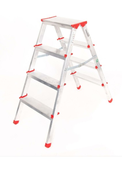 Alüminyum Çift Çıkışlı 4 Basamaklı Merdiven (91 Cm) (Accm.02)