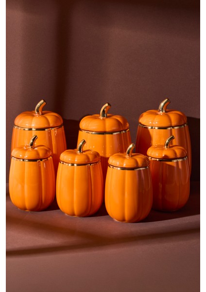 Balkabak 7'li Porselen Baharat Seti 8.5X13X11X18 cm