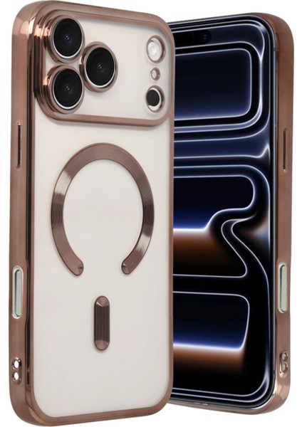 Nrzsnt Newface Apple Iphone 17 Pro Kross Magneticsafe Kapak - Çöl Titanyum