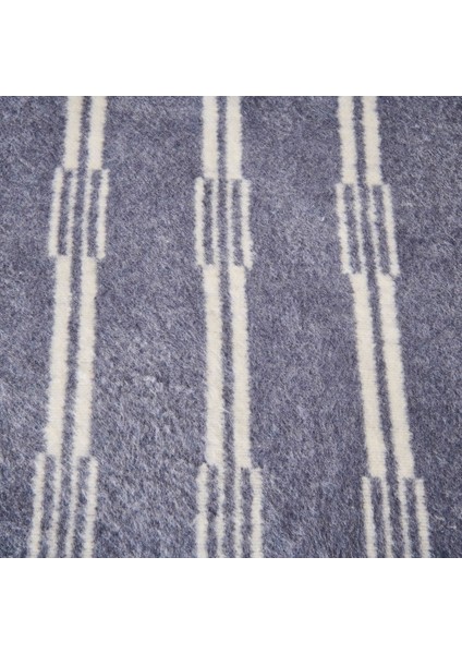 Soft Mavruz Pamuklu Tek Kişilik Battaniye - Mavi - 150X200 cm modelleri