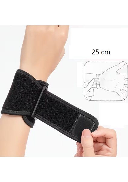 2 Adet Ayarlanabilir Sıkıştırma Sarılı Bilek Kayışı , Tenis, Basketbol, Badminton, Ağırlık Kaldırma - Erkekler ve Kadınlar Için Unisex