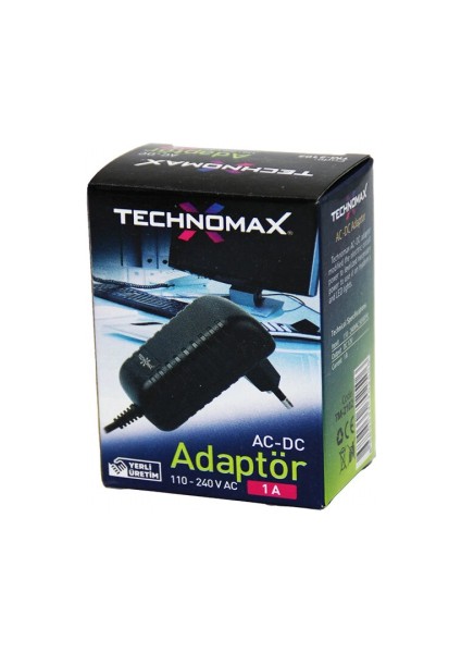 Adaptör 1A - 110-240VAC - 12VDC (5324)